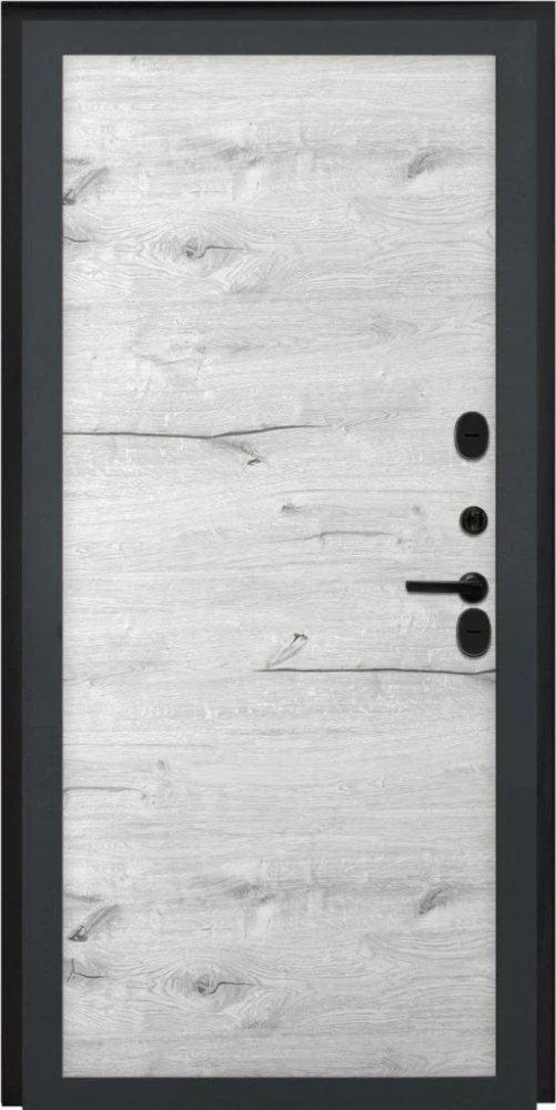 Входная дверь ДвериПРО Термо серебро Без фрезеровки Дуб арктик горизонт DPRO228188 внутренняя сторона