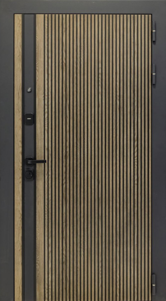 Входная дверь ДвериПРО Rosna L-5 (16мм, белая эмаль) DPRO196940 внешняя сторона